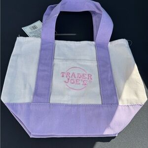 Trader Joe’s Mini Purple Tote Bag - Limited Edition